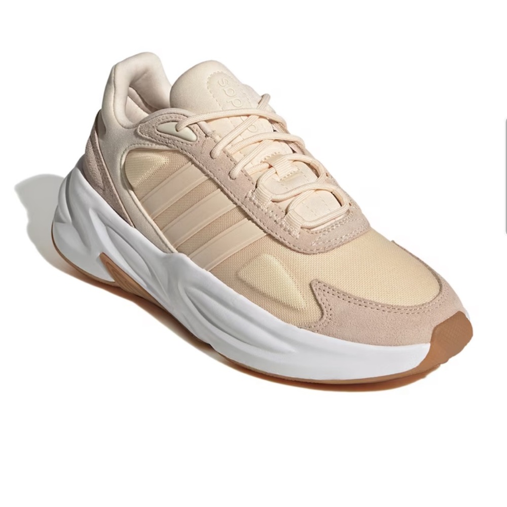 adidas Beige and White Women's Chunky Runner